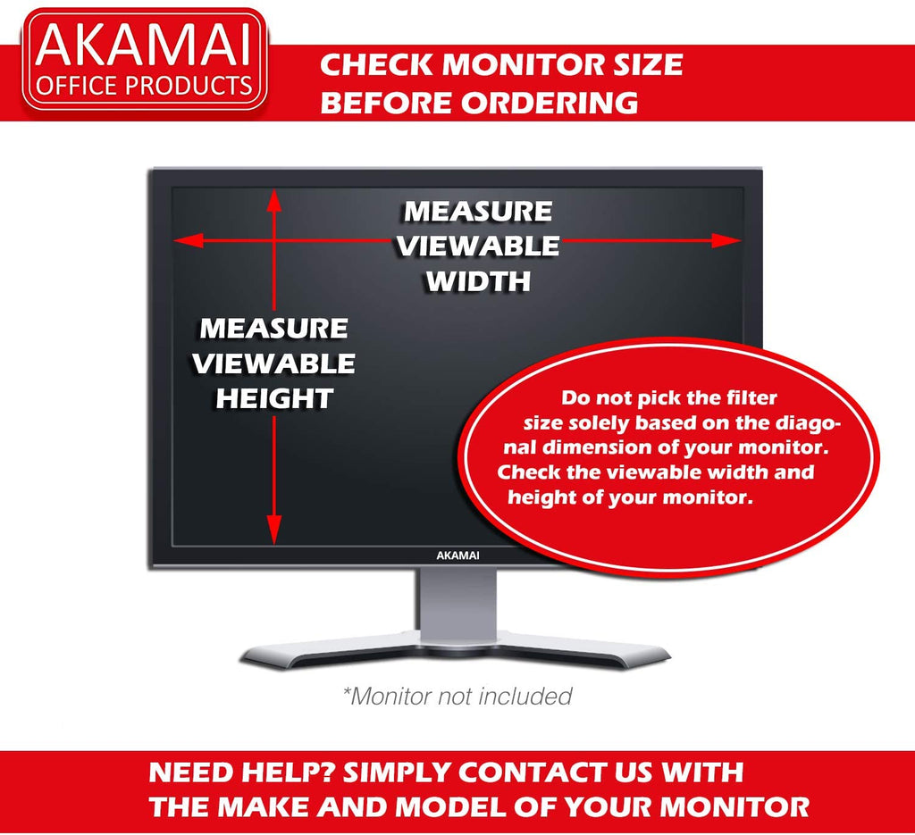 Akamai 23-24 Inch Acrylic Removable Monitor Blue Light and Anti Glare –  Akamai Products