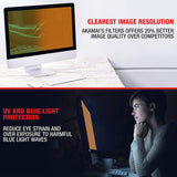 High Clarity Gold 23.0 Inch (Diagonally Measured) Privacy Screen Filter for Widescreen Computer Monitors-Anti-Glare