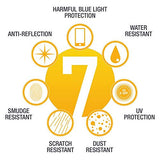Blue Light Blocking Glasses - Computer Screen Bluelight Protection - Anti UV Glare - Hatteras Model (+0.0, Black)